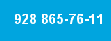 928 865-76-11